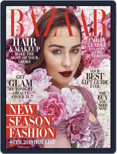 Harper's Bazaar December 1st, 2017 Digital Back Issue Cover