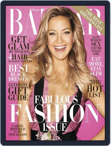 Harper's Bazaar December 1st, 2015 Digital Back Issue Cover