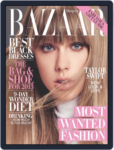 Harper's Bazaar November 12th, 2012 Digital Back Issue Cover