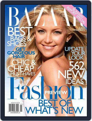 Harper's Bazaar December 15th, 2009 Digital Back Issue Cover
