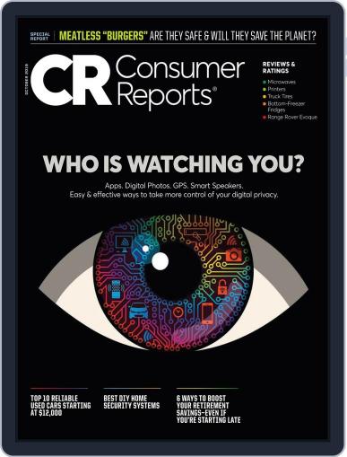 Consumer Reports October 1st, 2019 Digital Back Issue Cover