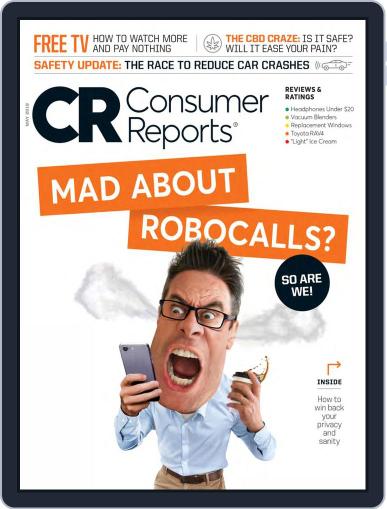 Consumer Reports May 1st, 2019 Digital Back Issue Cover