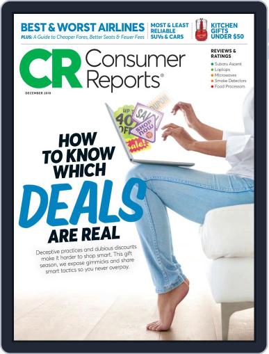 Consumer Reports December 1st, 2018 Digital Back Issue Cover