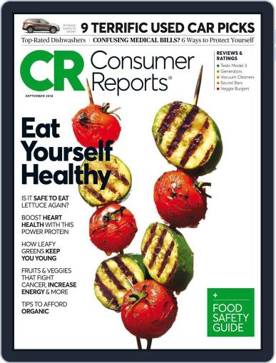 Consumer Reports September 1st, 2018 Digital Back Issue Cover