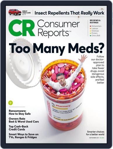 Consumer Reports September 1st, 2017 Digital Back Issue Cover