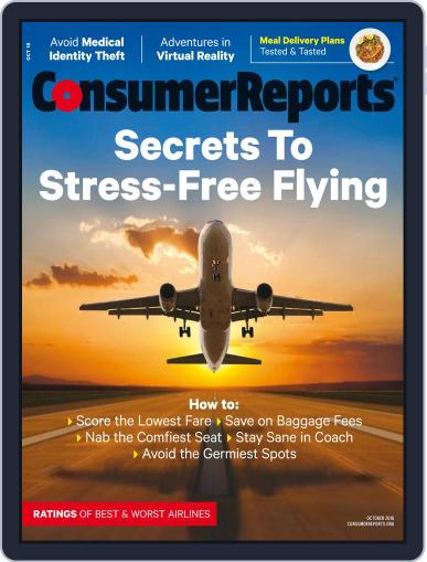 Consumer Reports October 1st, 2016 Digital Back Issue Cover