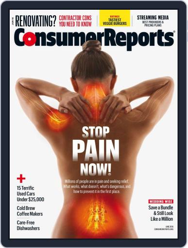 Consumer Reports June 1st, 2016 Digital Back Issue Cover