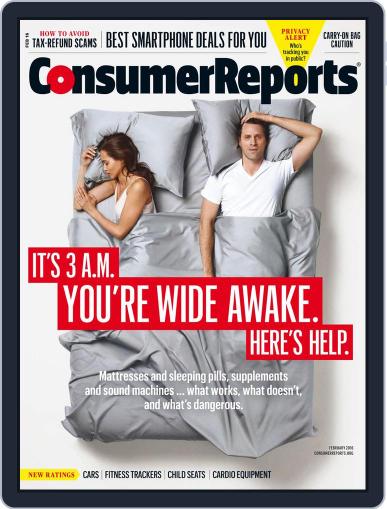 Consumer Reports February 1st, 2016 Digital Back Issue Cover