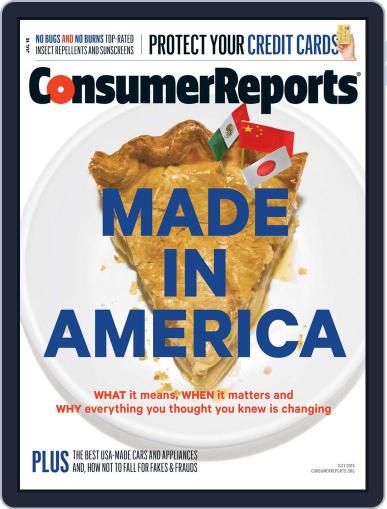 Consumer Reports July 1st, 2015 Digital Back Issue Cover