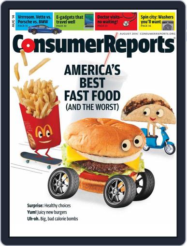 Consumer Reports August 1st, 2014 Digital Back Issue Cover
