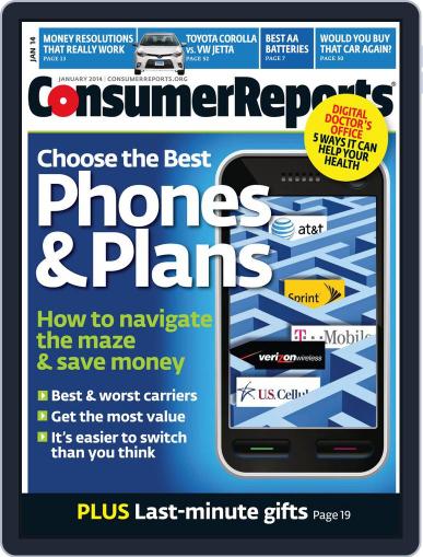 Consumer Reports January 1st, 2014 Digital Back Issue Cover