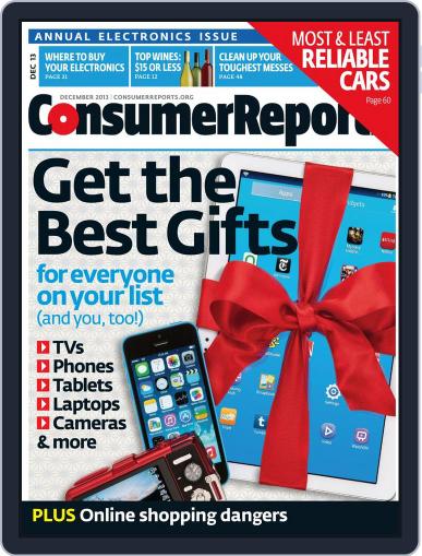 Consumer Reports December 1st, 2013 Digital Back Issue Cover