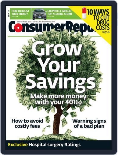 Consumer Reports September 1st, 2013 Digital Back Issue Cover