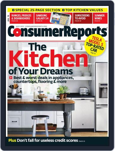 Consumer Reports July 1st, 2013 Digital Back Issue Cover