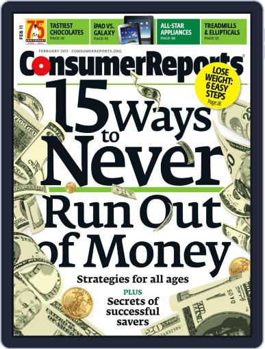 Consumer Reports January 4th, 2011 Digital Back Issue Cover
