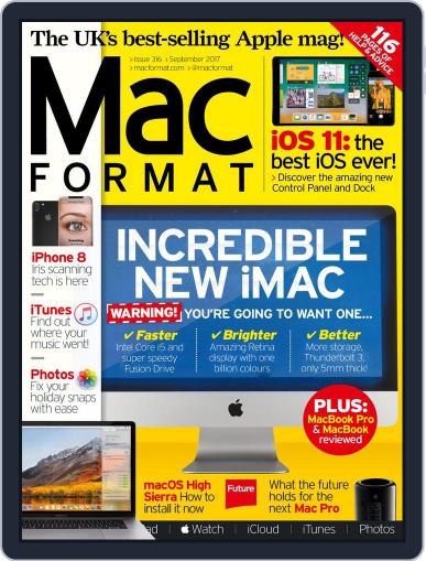 MacFormat September 1st, 2017 Digital Back Issue Cover