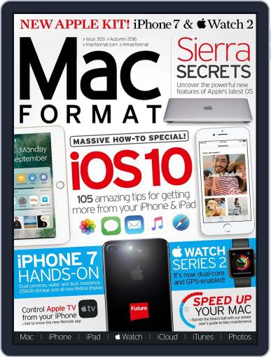 MacFormat September 1st, 2016 Digital Back Issue Cover