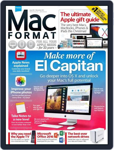 MacFormat November 24th, 2015 Digital Back Issue Cover