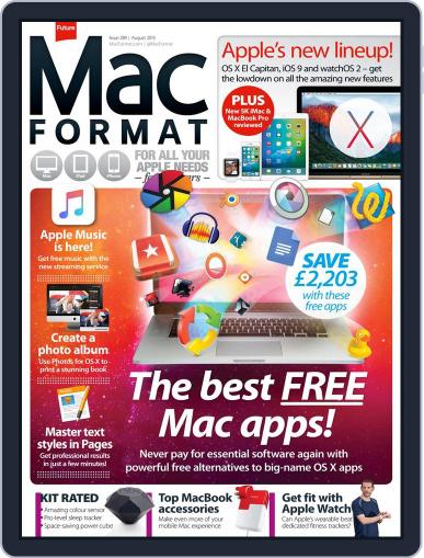 MacFormat August 1st, 2015 Digital Back Issue Cover