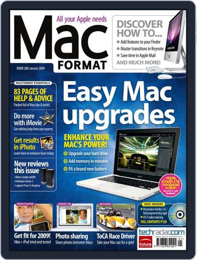 MacFormat January 1st, 2009 Digital Back Issue Cover