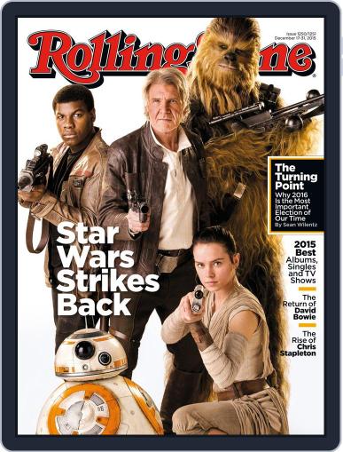 Rolling Stone December 17th, 2015 Digital Back Issue Cover