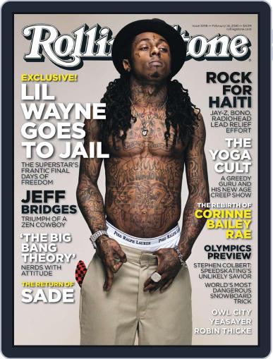 Rolling Stone February 8th, 2010 Digital Back Issue Cover