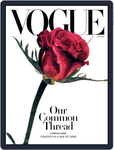 Vogue June 1st, 2020 Digital Back Issue Cover