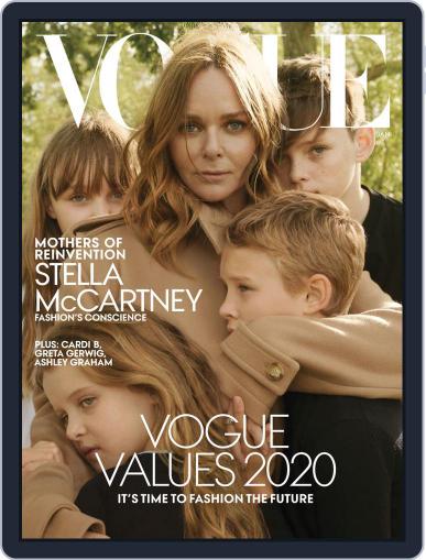 Vogue January 1st, 2020 Digital Back Issue Cover