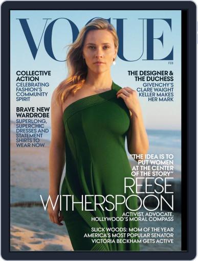 Vogue February 1st, 2019 Digital Back Issue Cover
