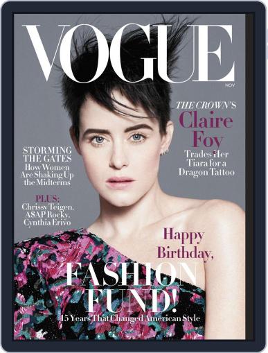 Vogue November 1st, 2018 Digital Back Issue Cover