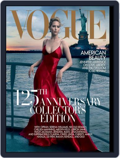 Vogue September 1st, 2017 Digital Back Issue Cover