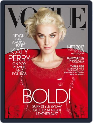 Vogue May 1st, 2017 Digital Back Issue Cover