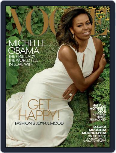Vogue December 1st, 2016 Digital Back Issue Cover