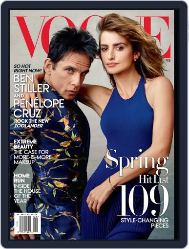Vogue February 1st, 2016 Digital Back Issue Cover
