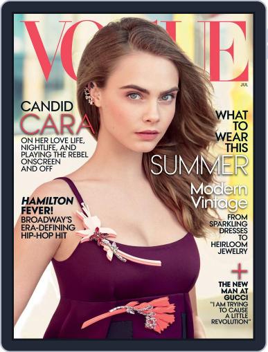 Vogue July 1st, 2015 Digital Back Issue Cover