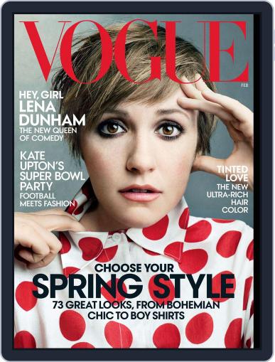 Vogue January 21st, 2014 Digital Back Issue Cover