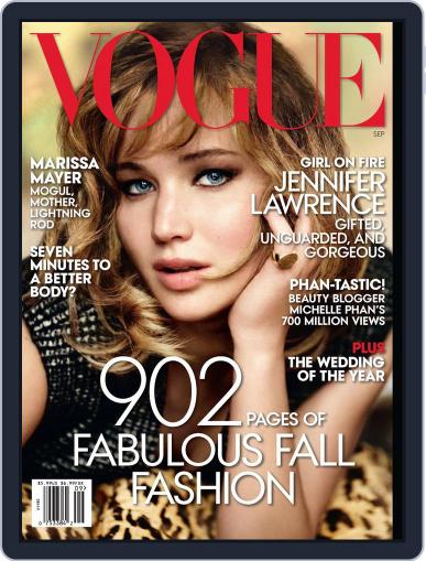 Vogue September 18th, 2013 Digital Back Issue Cover