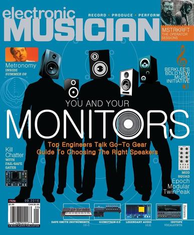 Electronic Musician August 9th, 2016 Digital Back Issue Cover