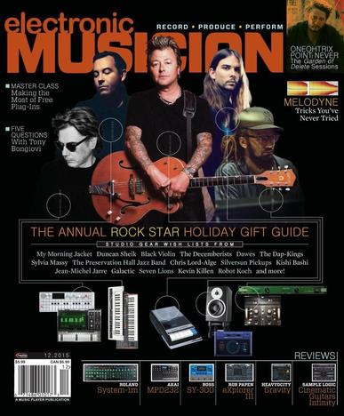 Electronic Musician December 1st, 2015 Digital Back Issue Cover
