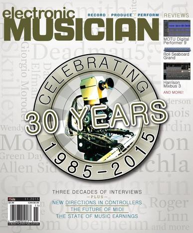 Electronic Musician November 1st, 2015 Digital Back Issue Cover