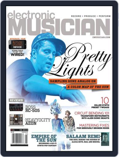 Electronic Musician July 25th, 2013 Digital Back Issue Cover