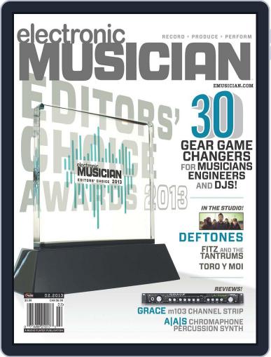Electronic Musician January 16th, 2013 Digital Back Issue Cover