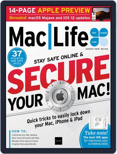 MacLife August 1st, 2018 Digital Back Issue Cover