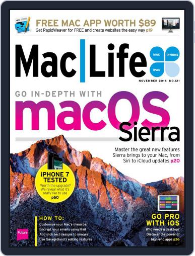 MacLife November 1st, 2016 Digital Back Issue Cover