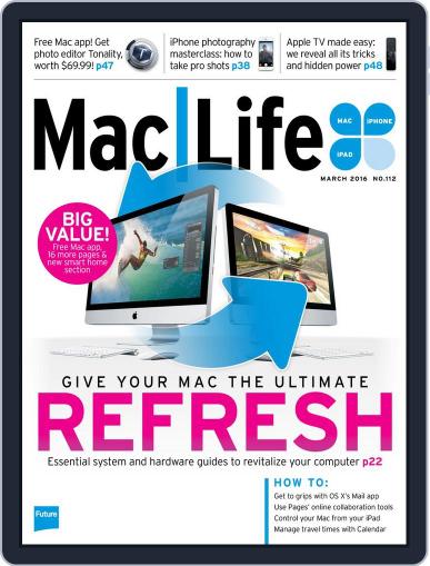 MacLife March 1st, 2016 Digital Back Issue Cover