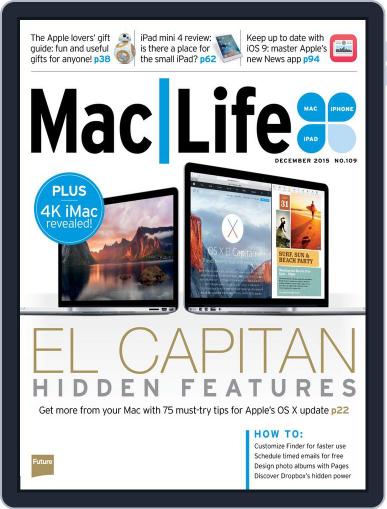 MacLife November 17th, 2015 Digital Back Issue Cover