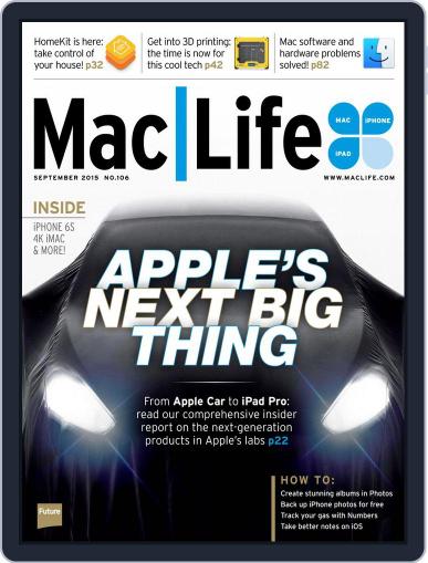 MacLife September 1st, 2015 Digital Back Issue Cover