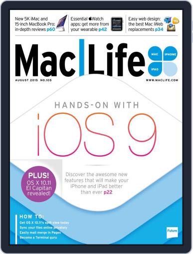 MacLife August 1st, 2015 Digital Back Issue Cover
