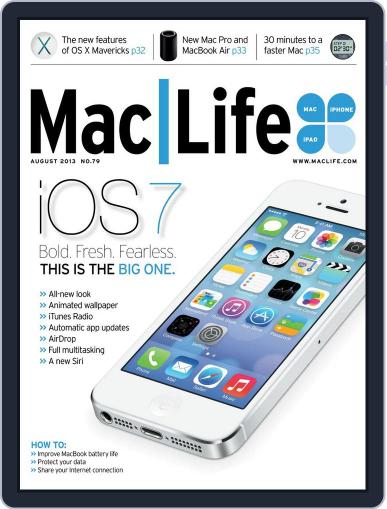 MacLife August 1st, 2013 Digital Back Issue Cover