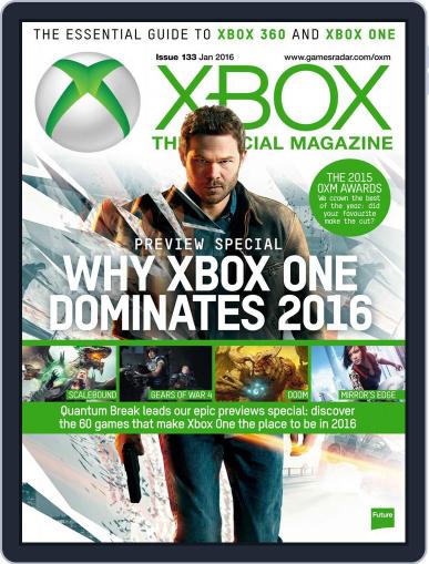 Xbox: The Official January 1st, 2016 Digital Back Issue Cover
